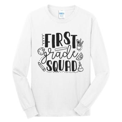 First Grade Squad Teacher Tall Long Sleeve T-Shirt