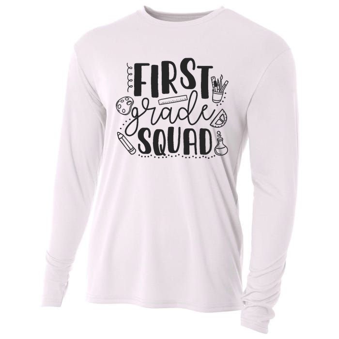 First Grade Squad Teacher Cooling Performance Long Sleeve Crew