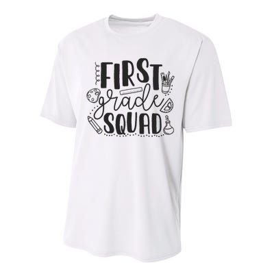 First Grade Squad Teacher Performance Sprint T-Shirt