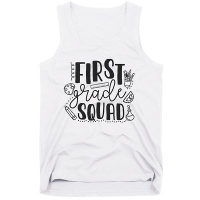 First Grade Squad Teacher Tank Top