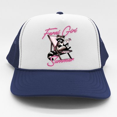 Feral Girl Summer Raccoon Trucker Hat