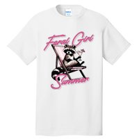 Feral Girl Summer Raccoon Tall T-Shirt