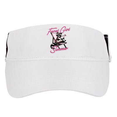 Feral Girl Summer Raccoon Adult Drive Performance Visor