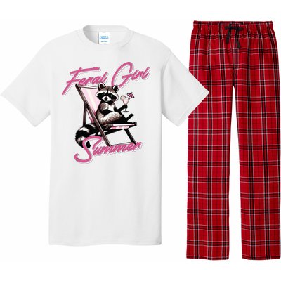 Feral Girl Summer Raccoon Pajama Set