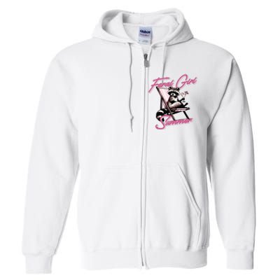 Feral Girl Summer Raccoon Full Zip Hoodie