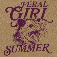 Feral Girl Summer Cotton Canvas Backpack