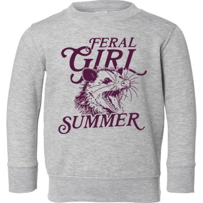 Feral Girl Summer Toddler Sweatshirt