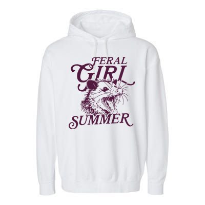 Feral Girl Summer Garment-Dyed Fleece Hoodie
