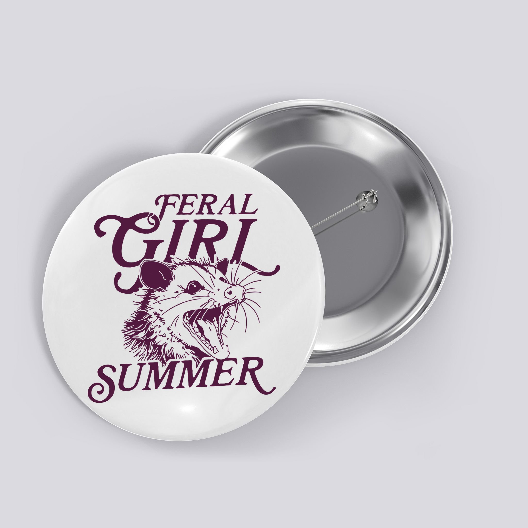 Feral Girl Summer Button