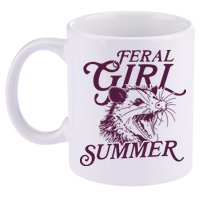 Feral Girl Summer 11oz C Handle Ceramic Mug