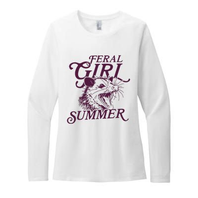 Feral Girl Summer Womens CVC Long Sleeve Shirt