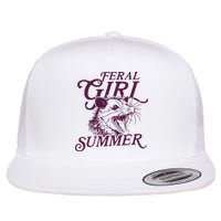 Feral Girl Summer Flat Bill Trucker Hat