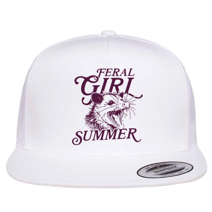 Feral Girl Summer Flat Bill Trucker Hat