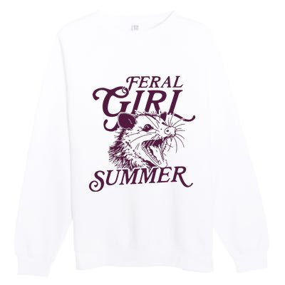 Feral Girl Summer Premium Crewneck Sweatshirt