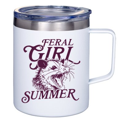 Feral Girl Summer 12oz Stainless Steel Coffee Mug