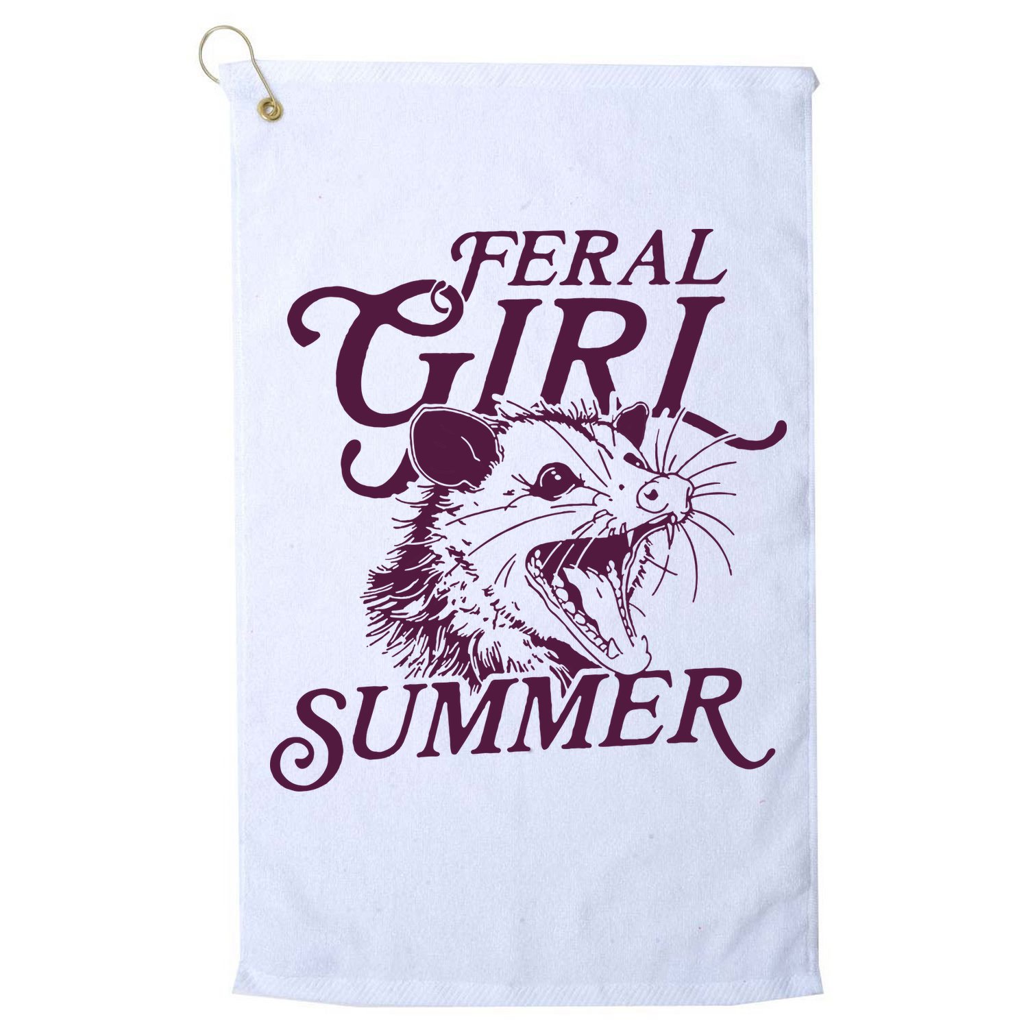 Feral Girl Summer Golf Towel
