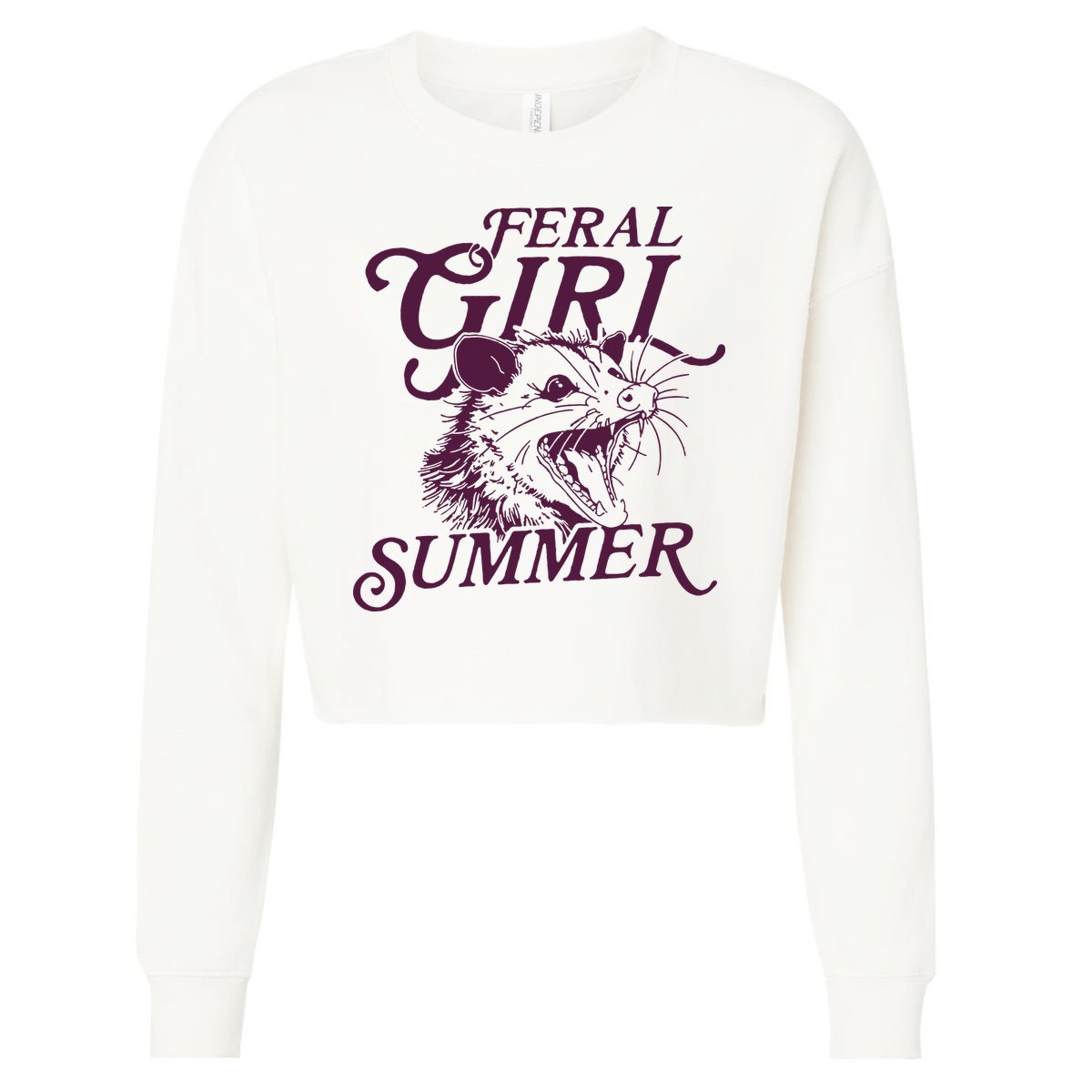 Feral Girl Summer Cropped Pullover Crew
