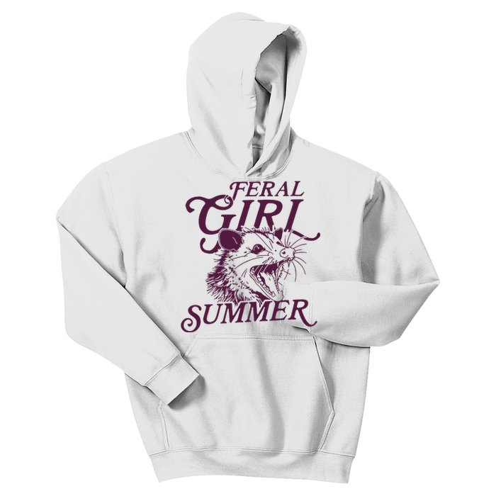 Feral Girl Summer Kids Hoodie