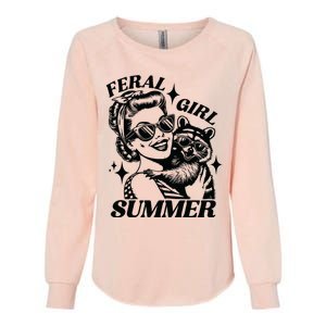 Feral Girl Summer Funny Feral Girl Summer Womens California Wash Sweatshirt