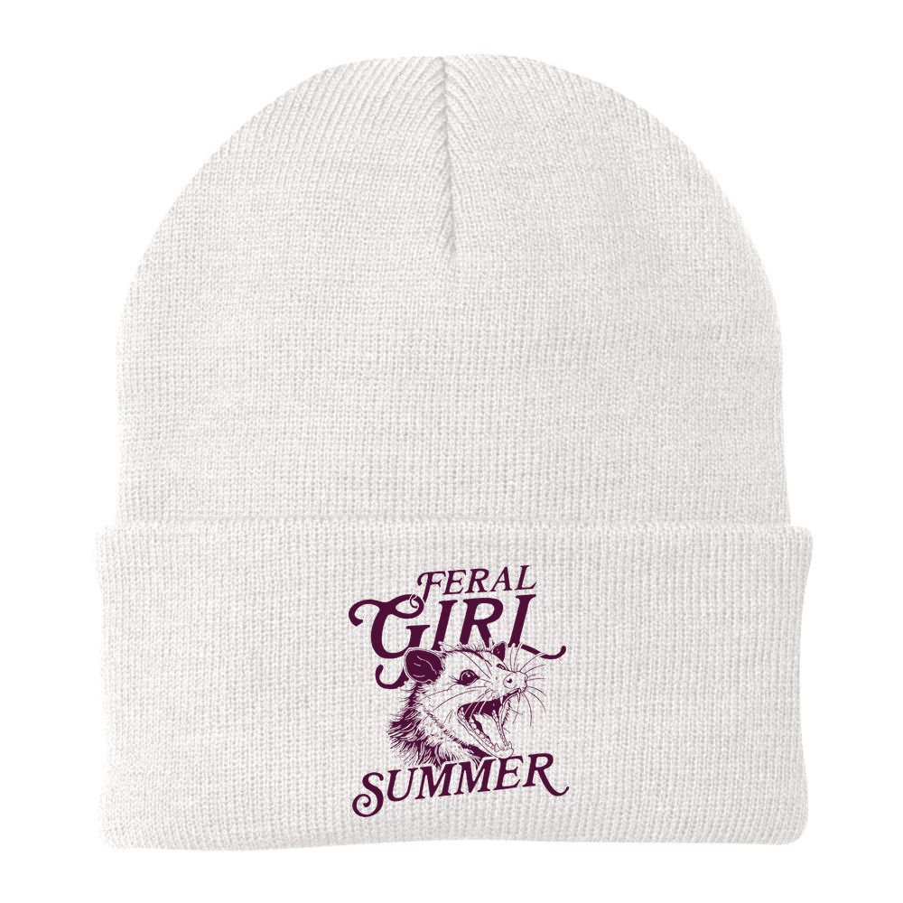Feral Girl Summer Opossum Beanie