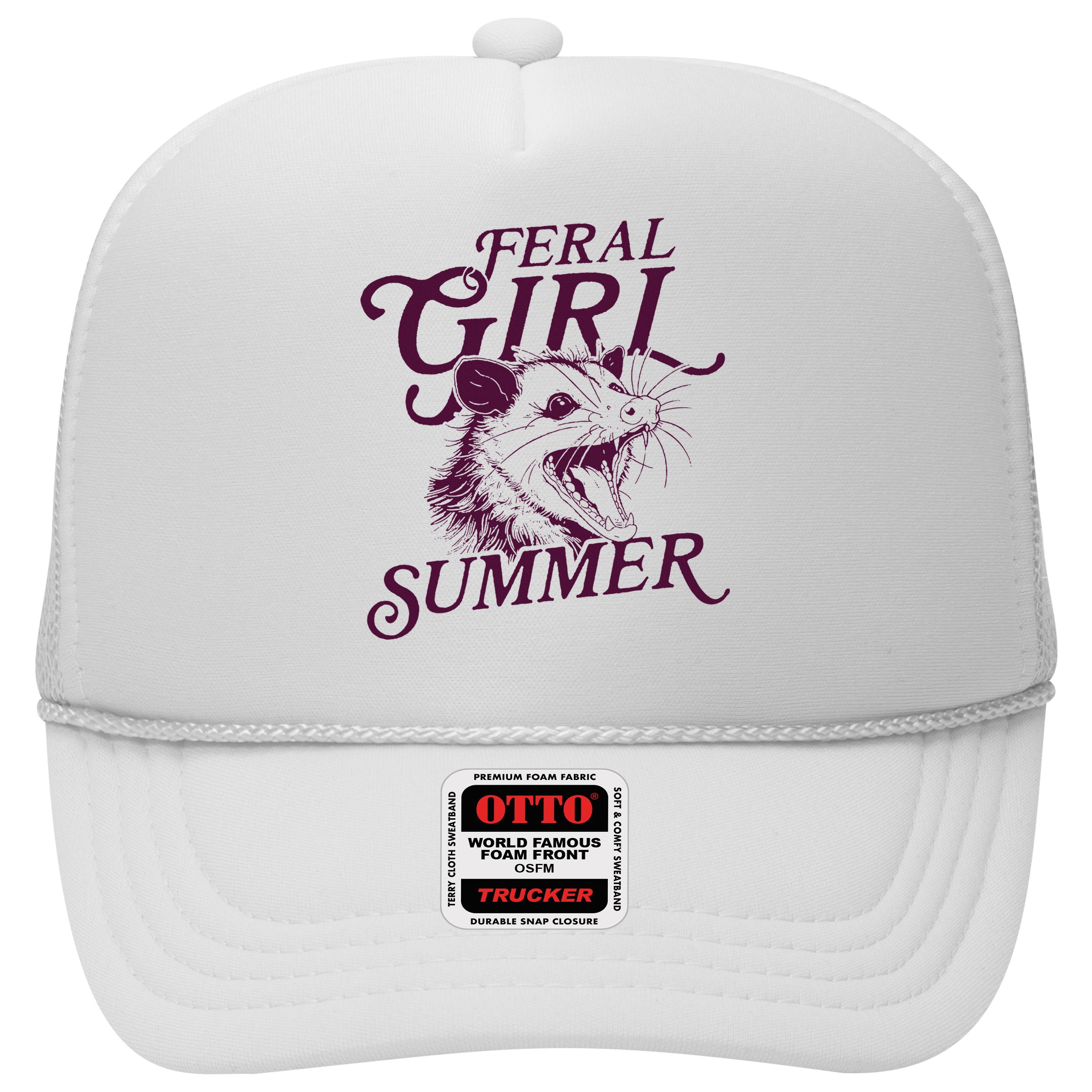 Feral Girl Summer Opossum Hat