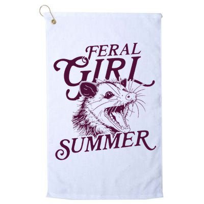 Feral Girl Summer Opossum Golf Towel