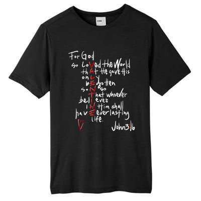 For God So Loved The World Jesus Is My Valentine Tall Fusion ChromaSoft Performance T-Shirt