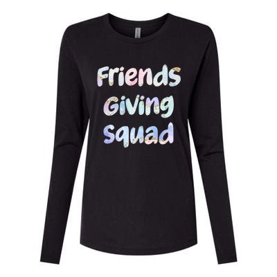 Friends Giving Squad Gift Womens Cotton Relaxed Long Sleeve T-Shirt