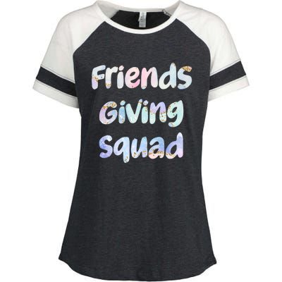 Friends Giving Squad Gift Enza Ladies Jersey Colorblock Tee