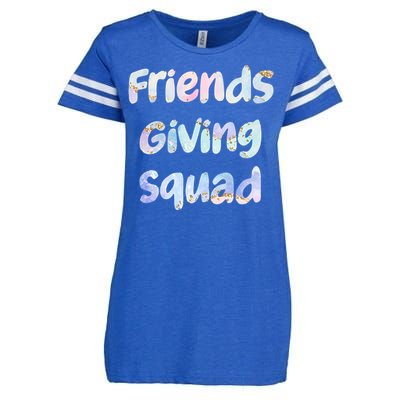 Friends Giving Squad Gift Enza Ladies Jersey Football T-Shirt