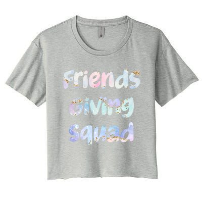 Friends Giving Squad Gift Women's Crop Top Tee