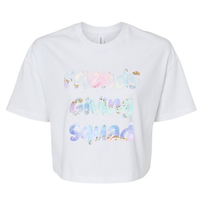 Friends Giving Squad Gift Bella+Canvas Jersey Crop Tee