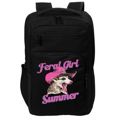 Feral Girl Summer Retro Possum Impact Tech Backpack