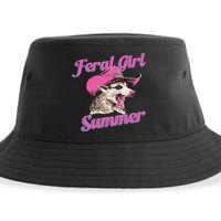 Feral Girl Summer Retro Possum Sustainable Bucket Hat