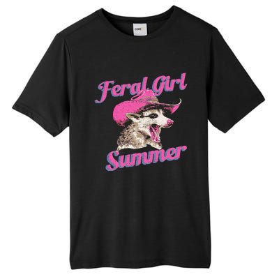 Feral Girl Summer Retro Possum Tall Fusion ChromaSoft Performance T-Shirt