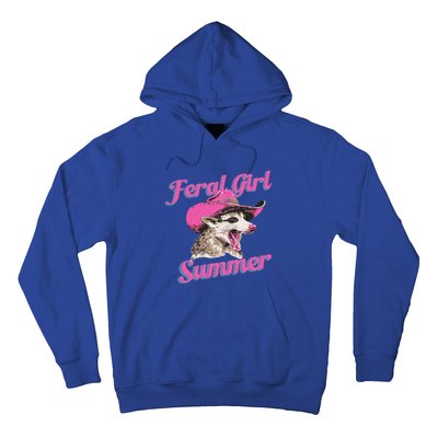 Feral Girl Summer Retro Possum Hoodie