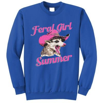 Feral Girl Summer Retro Possum Sweatshirt