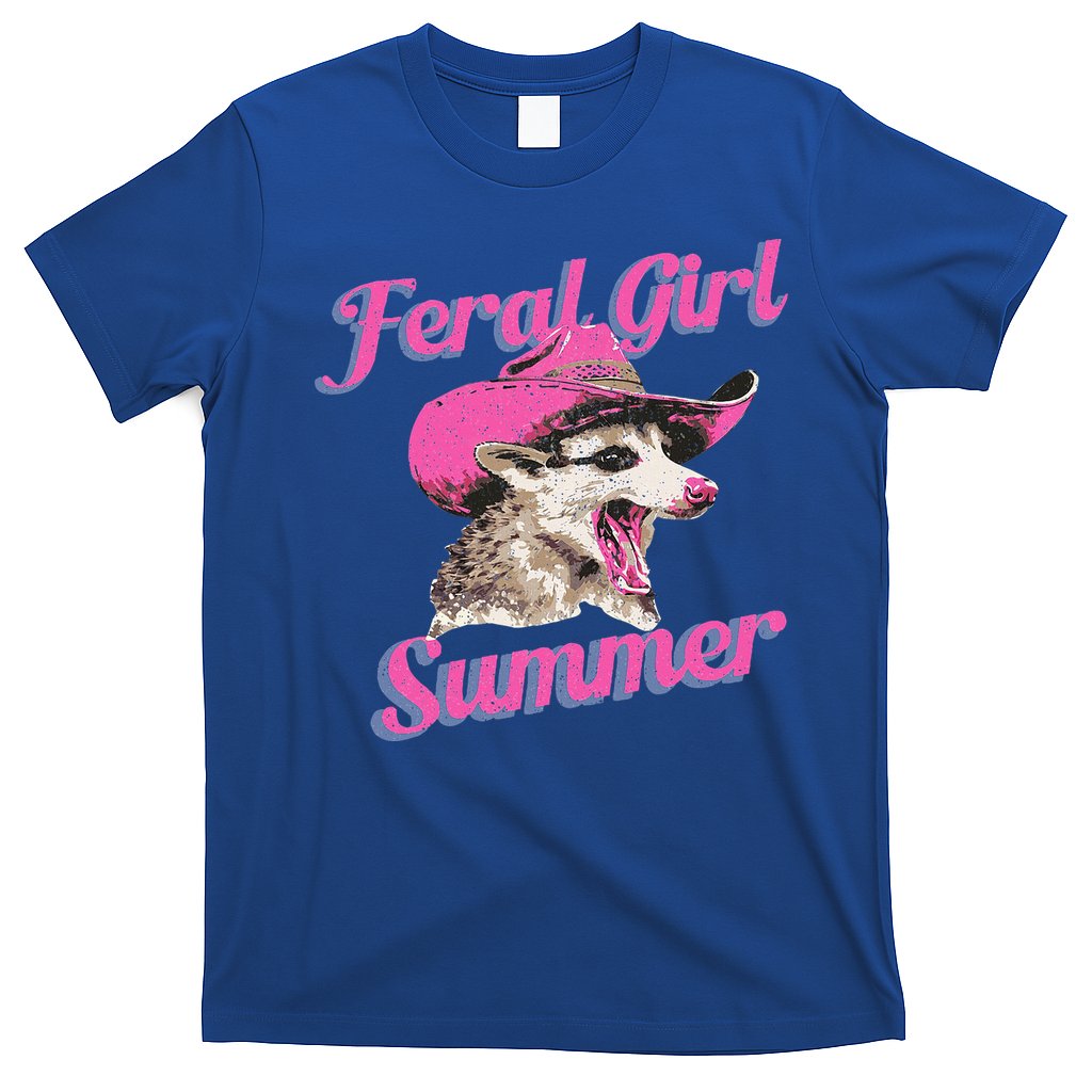 Feral Girl Summer Retro Possum T-Shirt
