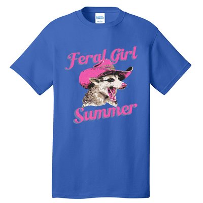 Feral Girl Summer Retro Possum Tall T-Shirt