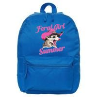 Feral Girl Summer Retro Possum 16 in Basic Backpack