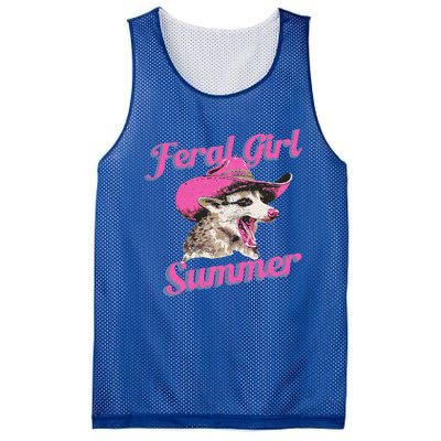 Feral Girl Summer Retro Possum Mesh Reversible Basketball Jersey Tank