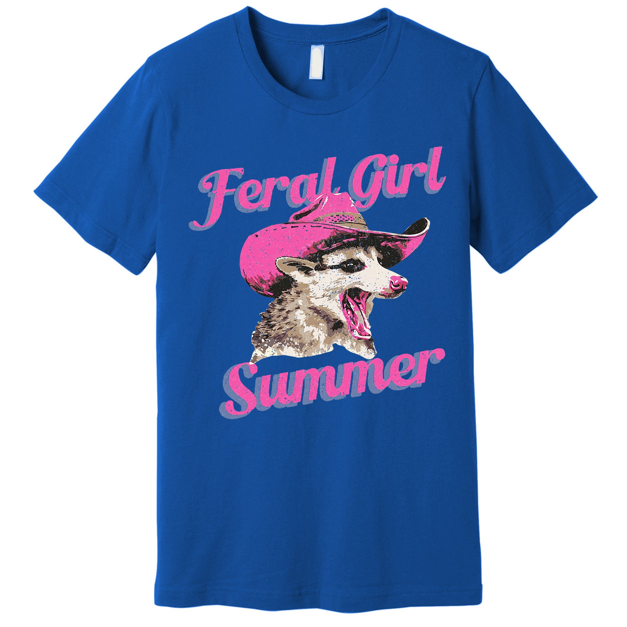 Feral Girl Summer Retro Possum Premium T-Shirt