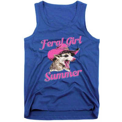 Feral Girl Summer Retro Possum Tank Top