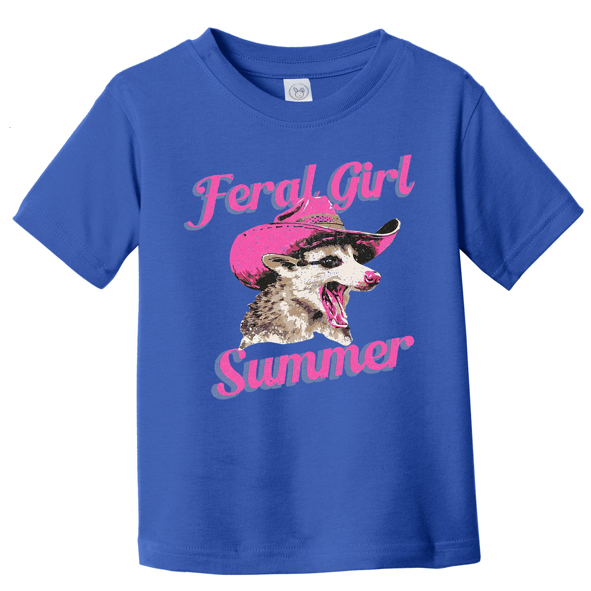 Feral Girl Summer Retro Possum Toddler T-Shirt