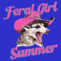 Feral Girl Summer Retro Possum Zip Tote Bag