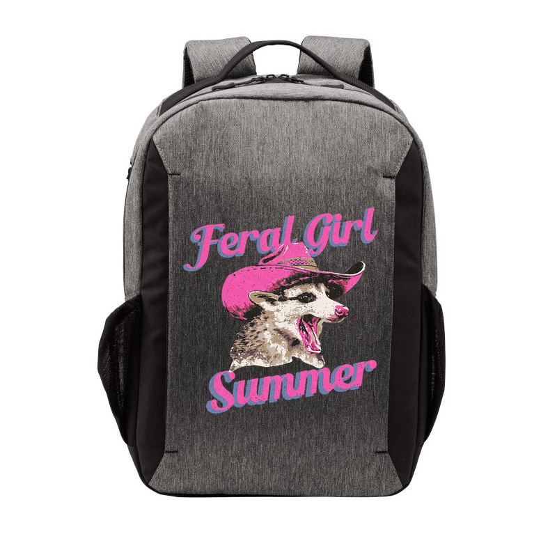 Feral Girl Summer Retro Possum Vector Backpack