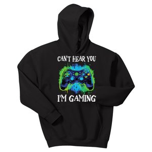 Funny Gamer Saying CanT Hear You IM Gaming Boy Teens Kids Hoodie