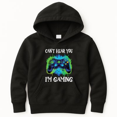 Funny Gamer Saying CanT Hear You IM Gaming Boy Teens Kids Hoodie
