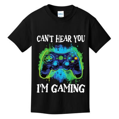 Funny Gamer Saying CanT Hear You IM Gaming Boy Teens Kids T-Shirt