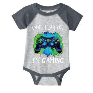 Funny Gamer Saying CanT Hear You IM Gaming Boy Teens Infant Baby Jersey Bodysuit